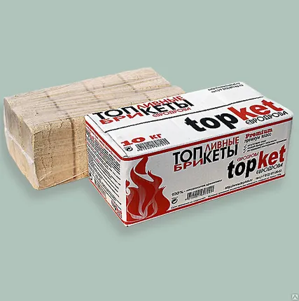 Фото №0 Топливные брикеты topket