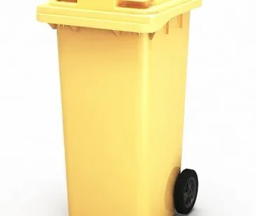 фото Мусорный бак на колесах 120л серый