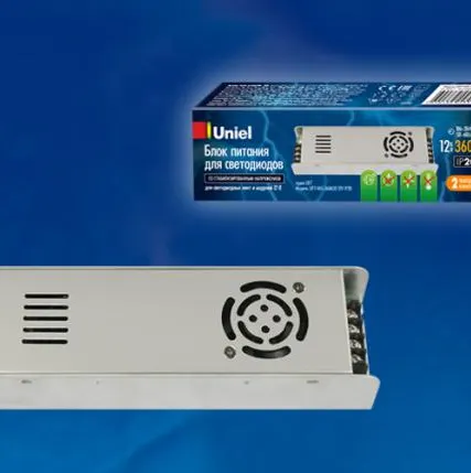 Фото №0 Блок питания UET-VAS-360A20 12V IP20 Блок питания, 360Вт. Металлический корпус. TM Uniel