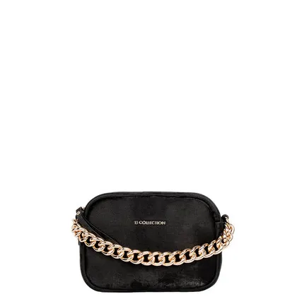 Фото №0 Черная мини-сумка Римини с велюровым эффектом TJ COLLECTION YJ 5104125 BLK