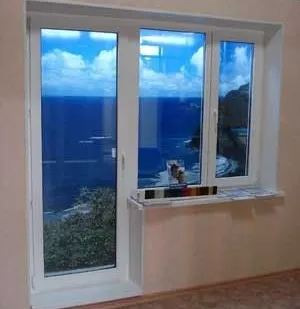 фото Окна металлопластиковые Rehau 1700х1430 3створки