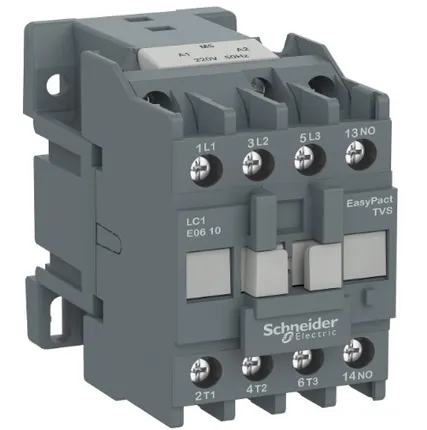 Фото №0 Контактор 3-х полюсный 12A 220B AC 1НО Schneider Electric, LC1E1210M5