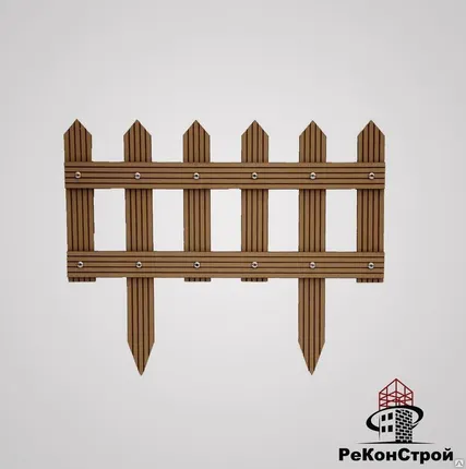 Фото №0 Ограждения для клумб из ДПК CM Garden, Дуб, 600х500 мм