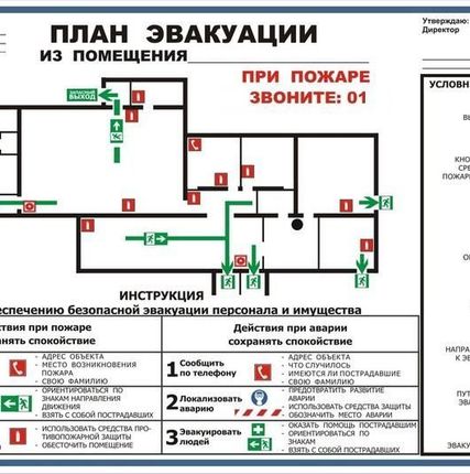 Фото №0 Разработка и изготовление планов эвакуации
