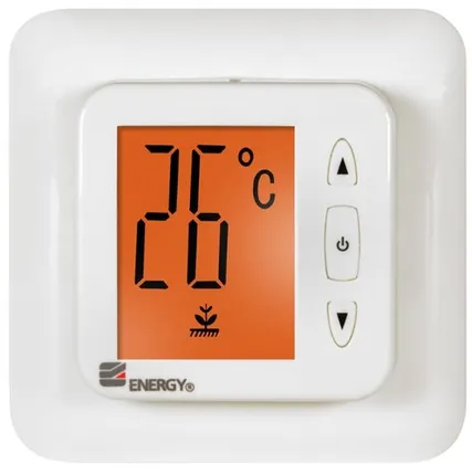 Фото №0 Терморегулятор Energy TK02 белый термопласт