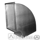 фото Отвод прямоугольный 90 градусов А=1000мм, В=1000мм, шт