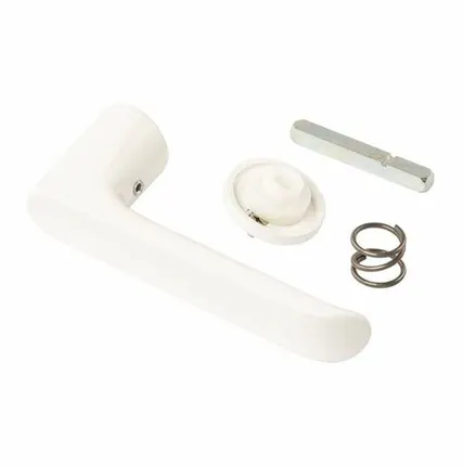 Фото №0 Ручка оконная 1112.00 с квадратным штифтом 7 мм, белый RAL9016