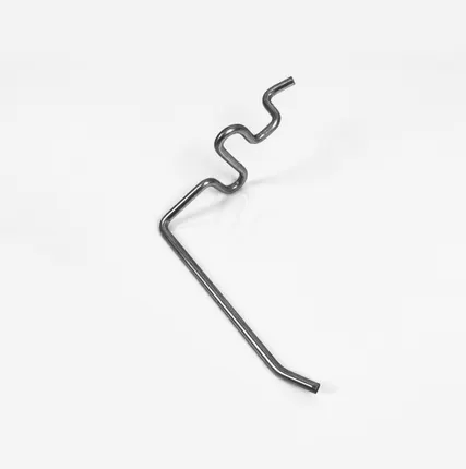 Фото №0 Крючок для перфорированной панели одинарный L=100мм d=4мм, цинк