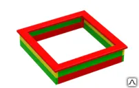 фото Песочница ИО-5, 1400х1400х320мм