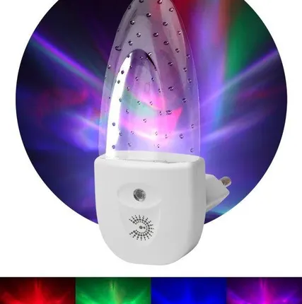 Фото №0 Светильник NN-619-LS-W ночник "Пузырьки" от сети с сенсором бел. ЭРА Б0019103