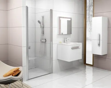 фото Душевая дверь Ravak Chrome CSD1 80 сатин Transparent 0QV40U00Z1 Ravak