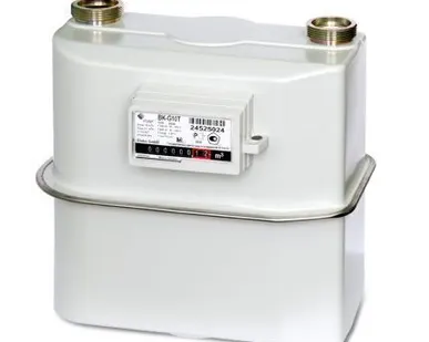 фото Счётчик газа бытовой ВК - G 10T левый с термокоррекцией