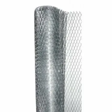 Фото №0 Сетка оцинкованная штукатурная (ЦВСП) яч.50*20 (рулон 1.25м*10м)