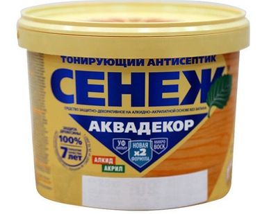 фото Антисептик Аквадекор 109в ассортименте 0,9кг СЕНЕЖ