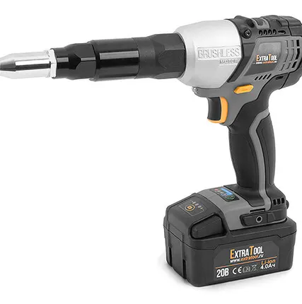 Фото №0 Аккумуляторный заклепочник MESSER EXTRATOOL RV20102 для вытяжных заклепок (2,4 - 4,8 мм)