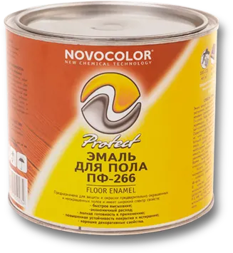 Фото №0 Эмаль ПФ-266 желто-коричневая банка 1,9 кг