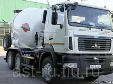 фото Автобетоносмеситель АБС-9ДА (Tigarbo), на шасси МАЗ-6312B5