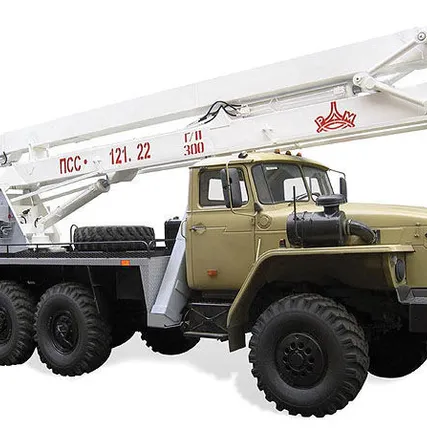 Фото №0 Автогидроподъемник ПСС-121.22 (АГП-22.04) на шасси УРАЛ-4320(6х6) трехколен