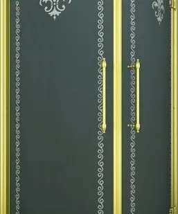 фото Душевой уголок Cezares Retro 90x90 см прозрачное c матовым узором RETRO-R-2