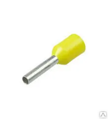 фото НАКОНЕЧНИК ШТЫРЕВОЙ ВТУЛОЧНЫЙ изолированный (НШВИ F-8мм) 1мм² желтый