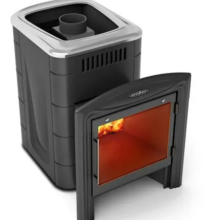 Фото №0 Печи для бани Компакт 2017 Inox Витра антрацит