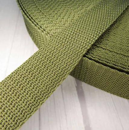 Фото №0 Стропа текстильная лента ременная 25 мм цвет хаки