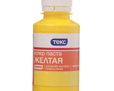 фото Колеровочная паста №3 желтая Текс 0,1л
