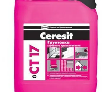 фото Грунтовка Ceresit CT 17 глубокого проникновения 5 л.
