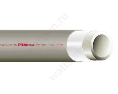 фото Труба армированная алюминием EKOPLASTIK Труба PN20 PP-RCT STABI PLUS 20 х 2