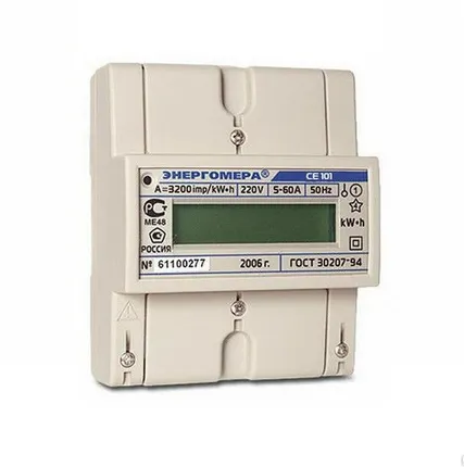 Фото №0 Счетчик электроэнергии Энергомера CE101 R5 145 M6 Энергомера