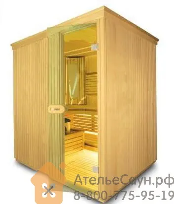 Фото №0 Сауна Harvia Variant S1212 (1150х1150 мм, без печи, интерьер Formula из сосны)