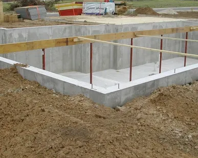 фото Заливка фундамента