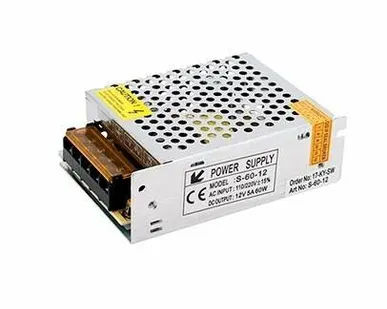 фото Блок питания в сетчатом корпусе AC-230/DC-12V, IP20, 60W