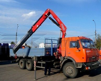 фото Аренда манипулятора на шасси КАМАЗ
