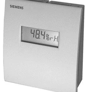 фото Siemens Датчик влажности и температуры комнатный, DC0…10V, 0…95%, -15…+50 ºC, дисплей