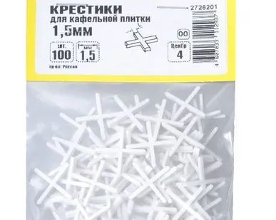 фото Крестики для плитки Петрович 1.5 мм (100 шт)