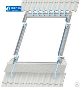 фото Оклад VELUX EDW 0000 для профилированной кровли, С02, 550x780 мм