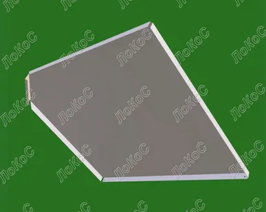 фото Полка полный угол 500мм, окрашенная, белая