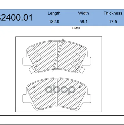 Фото №0 Колодки Тормозные Дисковые (С Отверстиями Для Пружин) | Перед | JEENICE арт. WS240001