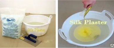 фото Жидкие обои silk plaster