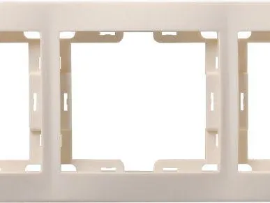 фото Рамка 3-м КВАРТА РГ-3-ККм горизонт. крем. ИЭК EMK30-K33-DM