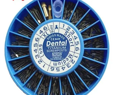 фото Штифты титановые с композитной головкой, ассорти, 240 шт. H.Nordin