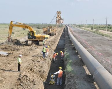 фото Строительство водопровода