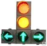 фото Светофор светодиодный транспортный Т 1.пл2, (Д=300 мм) + 2 доп. секц.