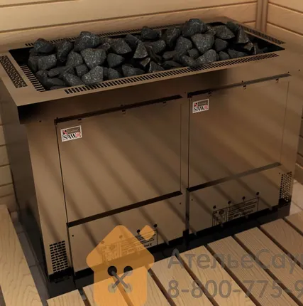 Фото №1 Печь каменка Sawo Taurus TAU 210 NS-V12-G-P (ТЭНы не касаются камней, удобное обслуживание для общественных, без блока и пульта)