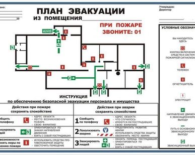 фото Разработка и изготовление планов эвакуации