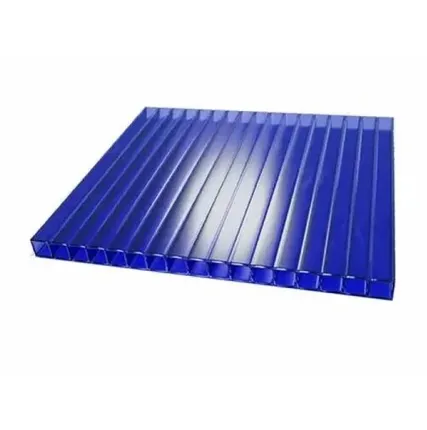 Фото №0 Сотовый поликарбонат "SOTALUX" Синий 4 мм