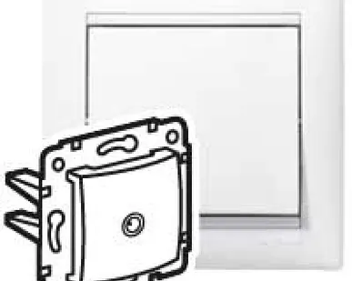 фото Механизм розетки TV СП Valena 2400МГц бел. (DIY-упак.) Leg 694284