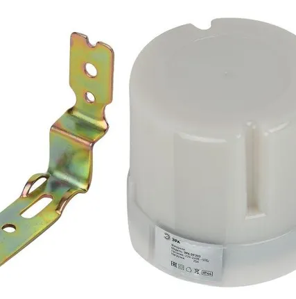 Фото №0 Датчик освещенности DF 303 фотореле сер. макс. нагрузка 5500В.А IP44 Эра Б0043806