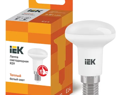 фото IEK Лампа светодиод. 3/3000/Е14/R39 рефлек. IEK